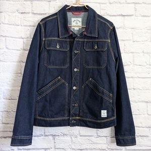 Iron and Resin Denim Ranch Jacket Indigo Blue Denim L Vintage Retro Workwear